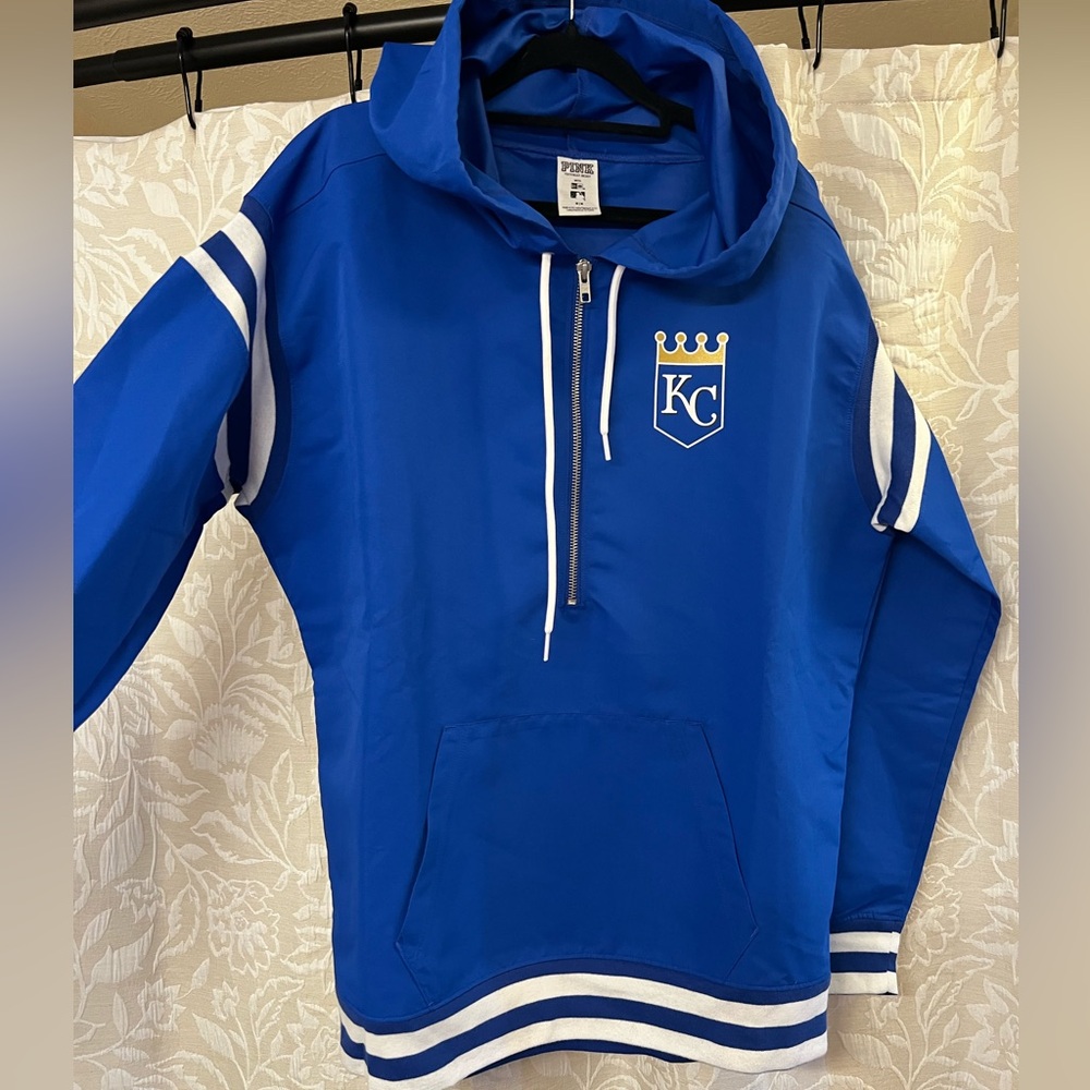 KC Royals slick pullover with quarter zip